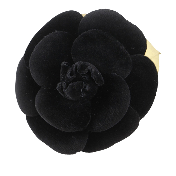 Pre-Loved Chanel Velour Camellia Brooch